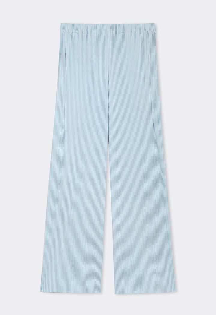 Choice Solid Pleated Wide Legs Trousers Mint
