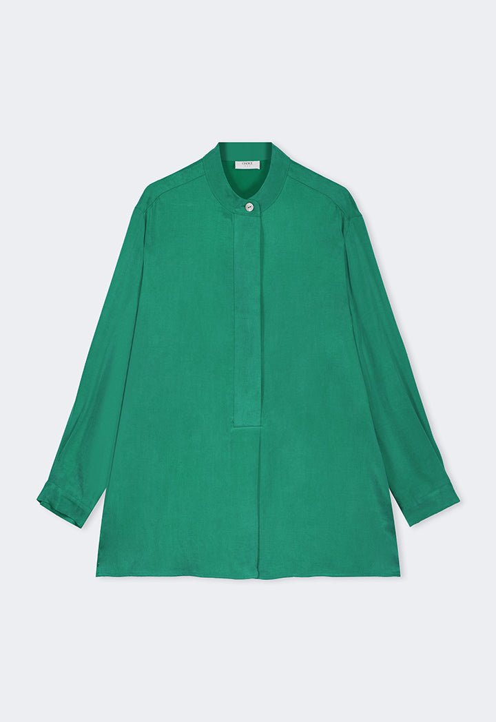 Choice Basic Long Sleeves Shirt Green