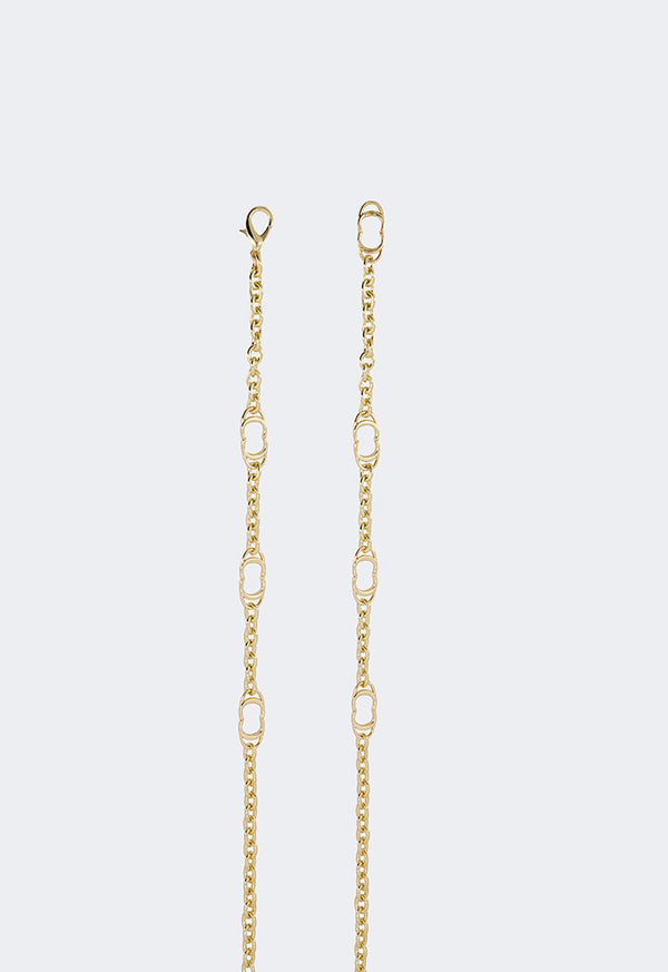 Choice Metallic Chains Monogram Belt Gold