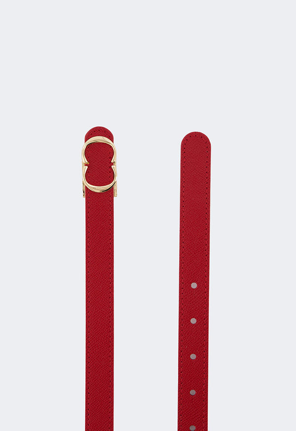 Choice Iconic Monogram Buckle Belt Wine