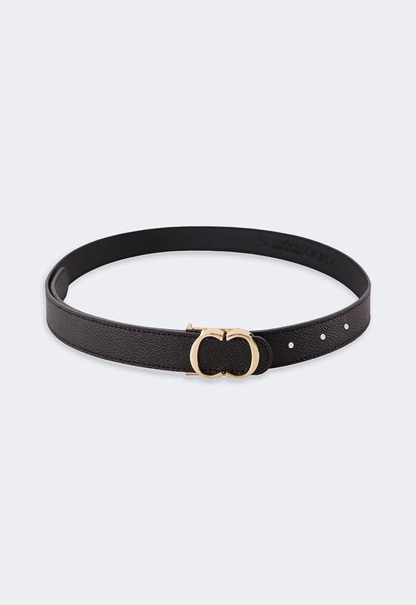 Choice Iconic Monogram Buckle Belt Black