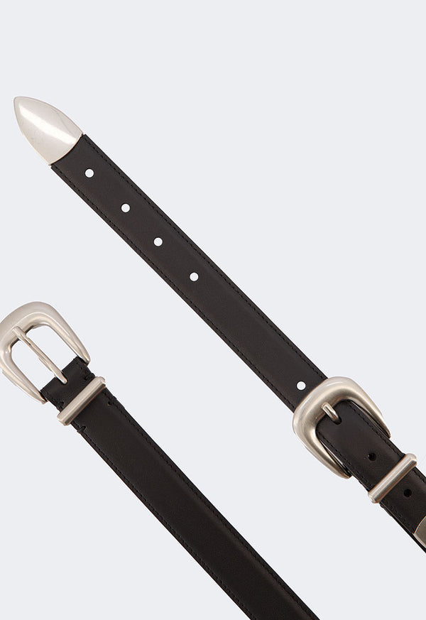 Choice Pu Leather Metallic Belt Black