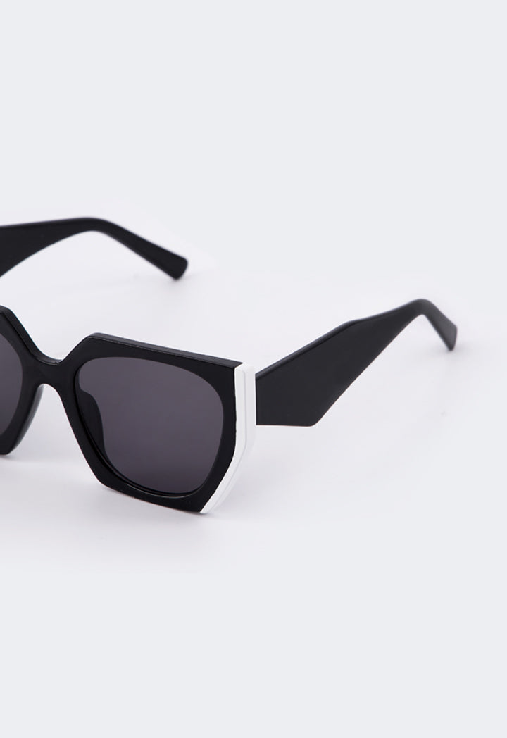Choice Contrast Oversize Sunglasses Black