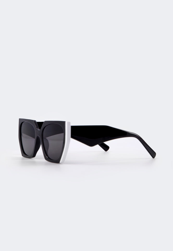 Choice Contrast Oversize Sunglasses Black