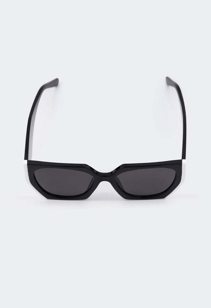 Choice Contrast Oversize Sunglasses Black