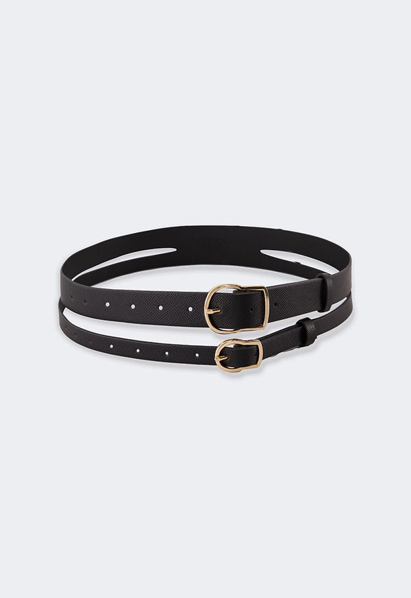 Choice Double Strap Belt Black