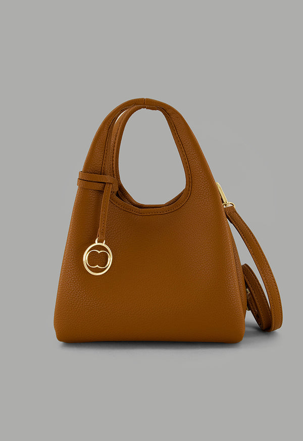 Choice Classic Solid Handbag Brown