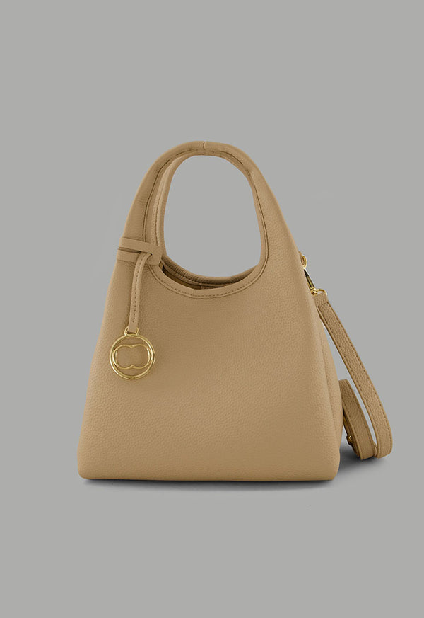 Choice Classic Solid Handbag Beige