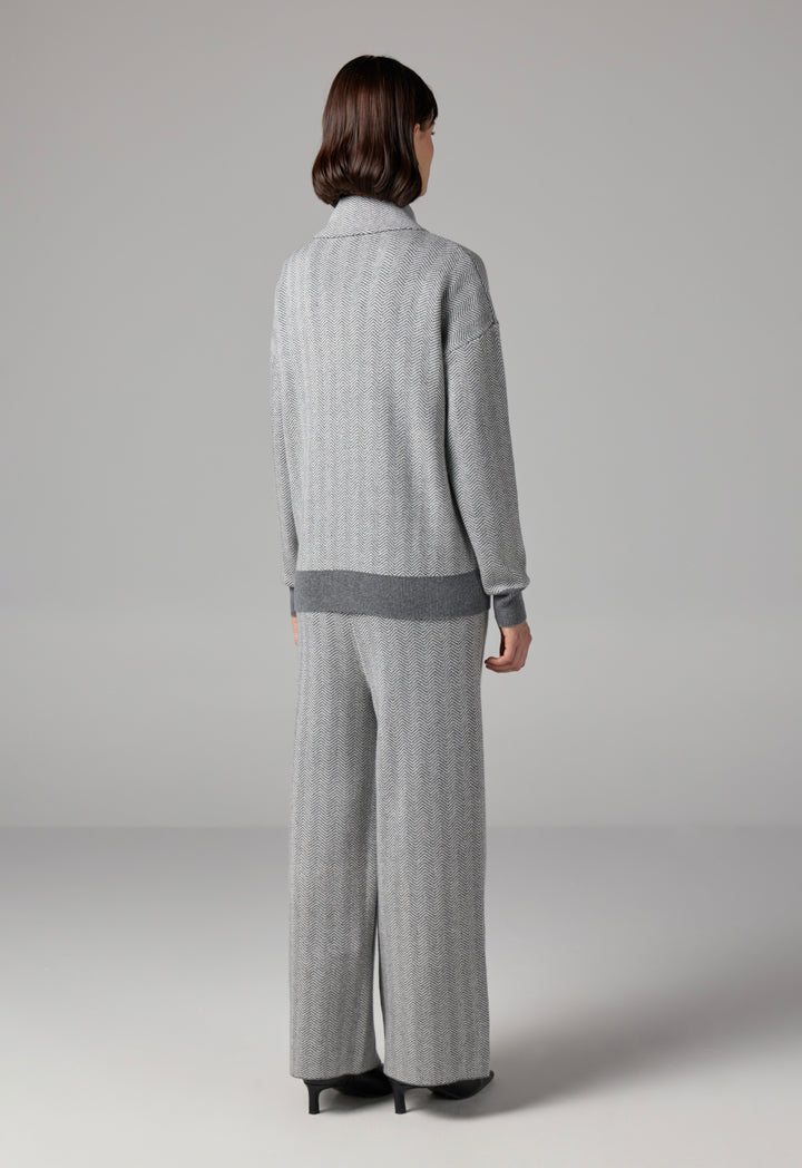 Choice Drop Shoulder Full Zip Jacket Grey