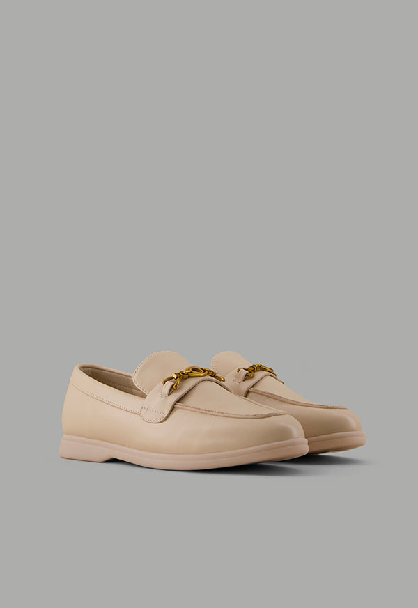 Choice Classic Plain Loafers Nude