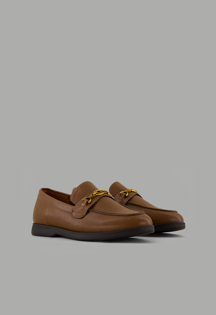 Choice Classic Plain Loafers Brown
