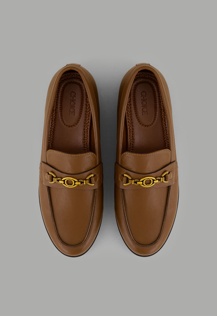 Choice Classic Plain Loafers Brown