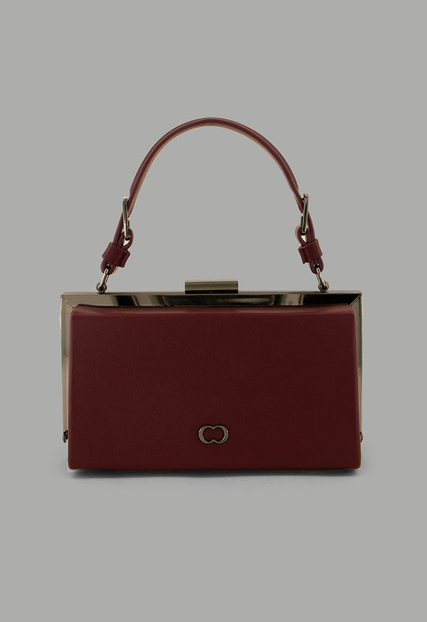 Choice Solid Crossbody Clutch Burgundy