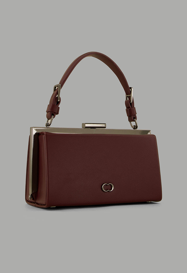 Choice Solid Crossbody Clutch Burgundy