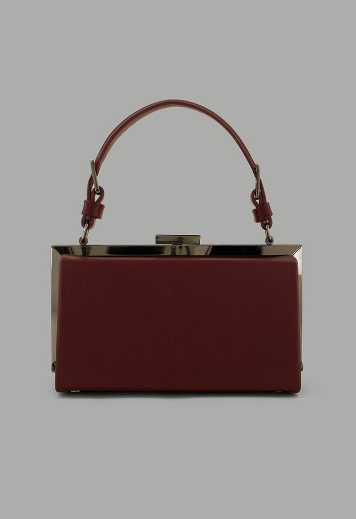 Choice Solid Crossbody Clutch Burgundy