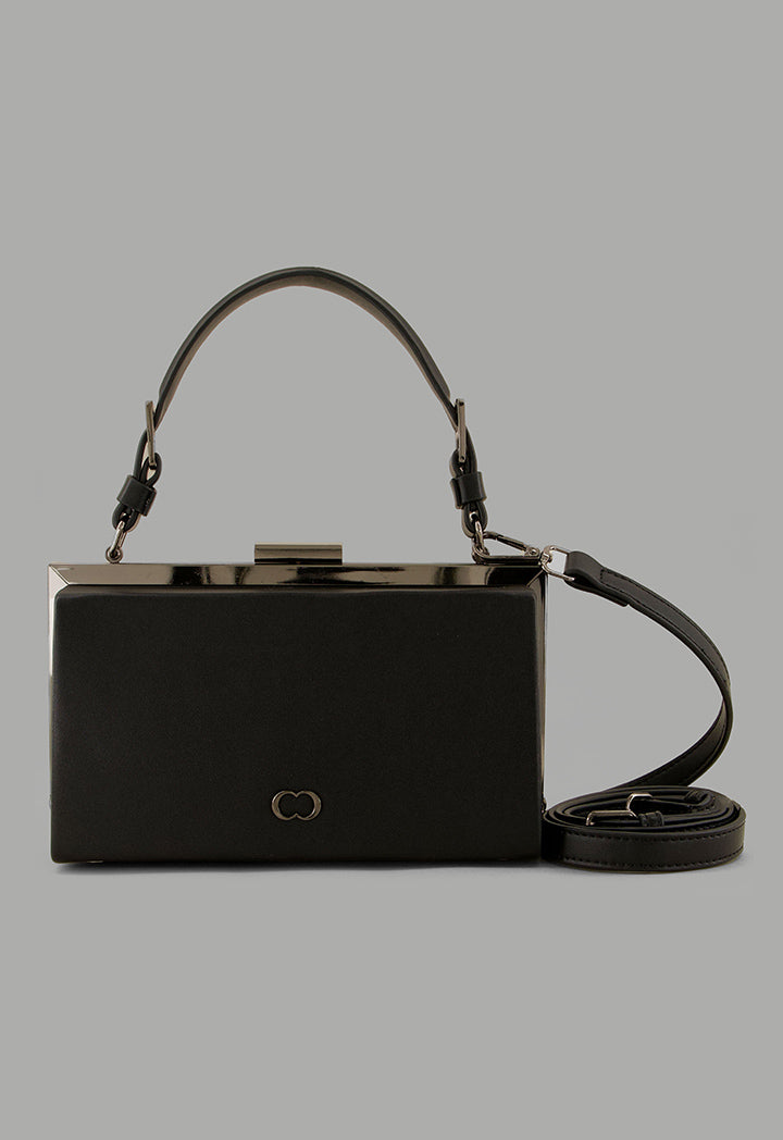 Choice Solid Crossbody Clutch Black