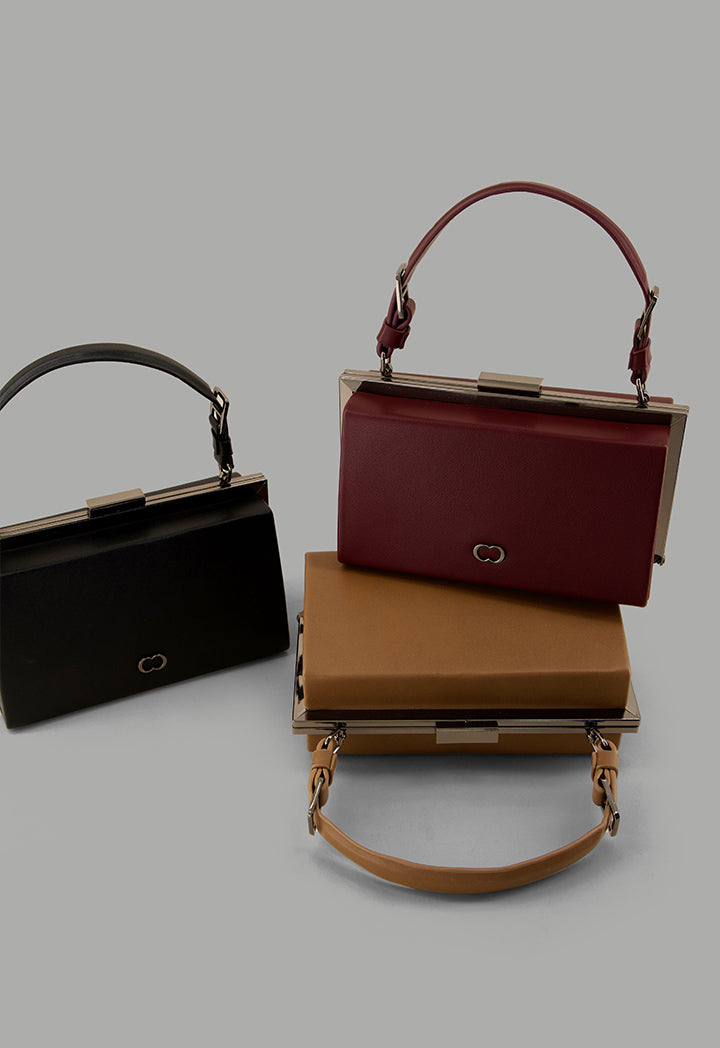 Choice Solid Crossbody Clutch Burgundy