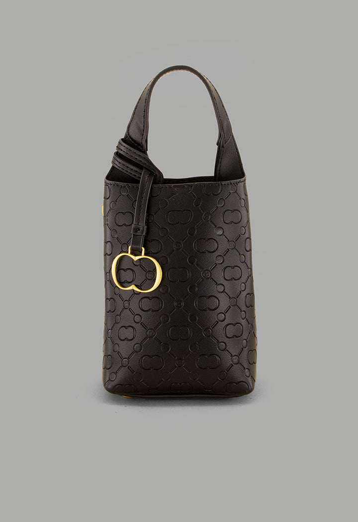 Choice Monogram Mini Shopping Bag Black