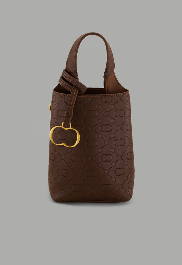 Choice Monogram Mini Shopping Bag Brown