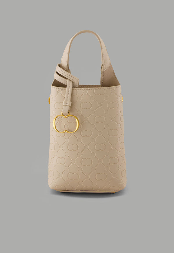 Choice Monogram Mini Shopping Bag Off White