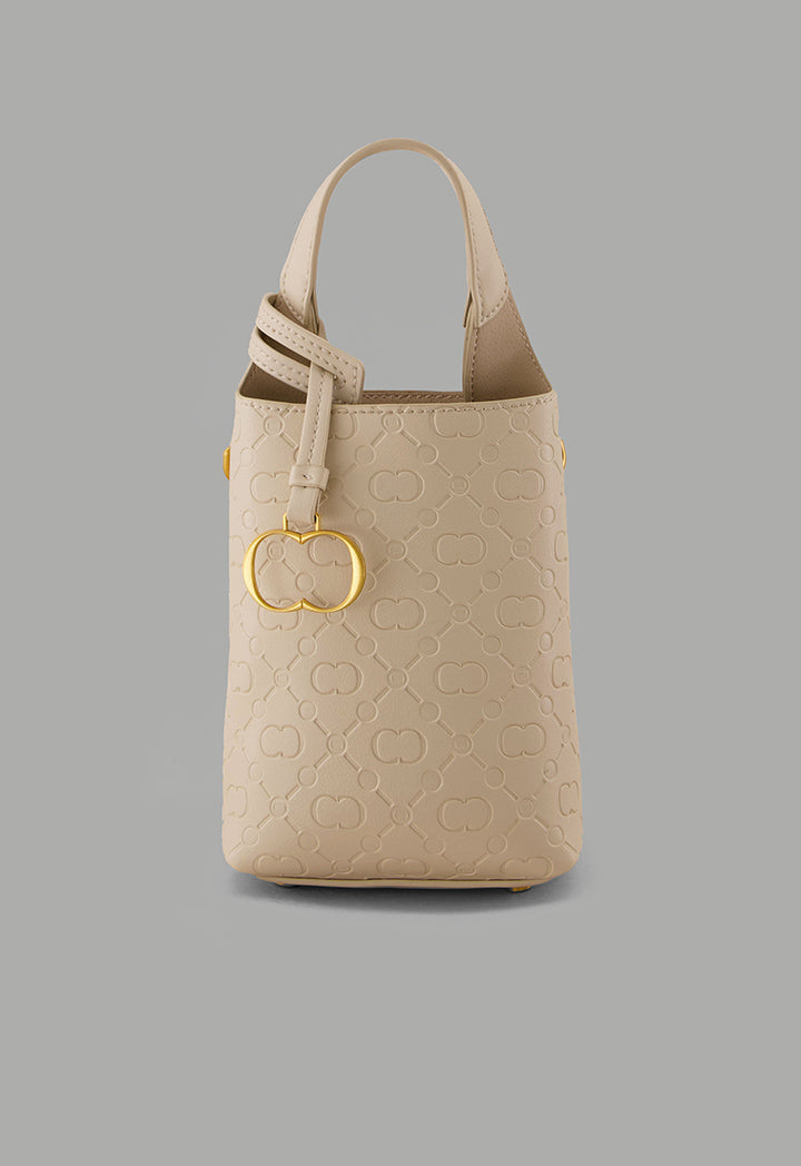 Choice Monogram Mini Shopping Bag Off White