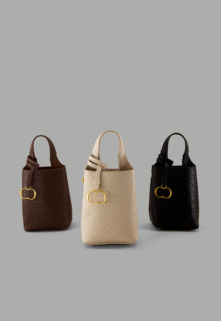 Choice Monogram Mini Shopping Bag Black