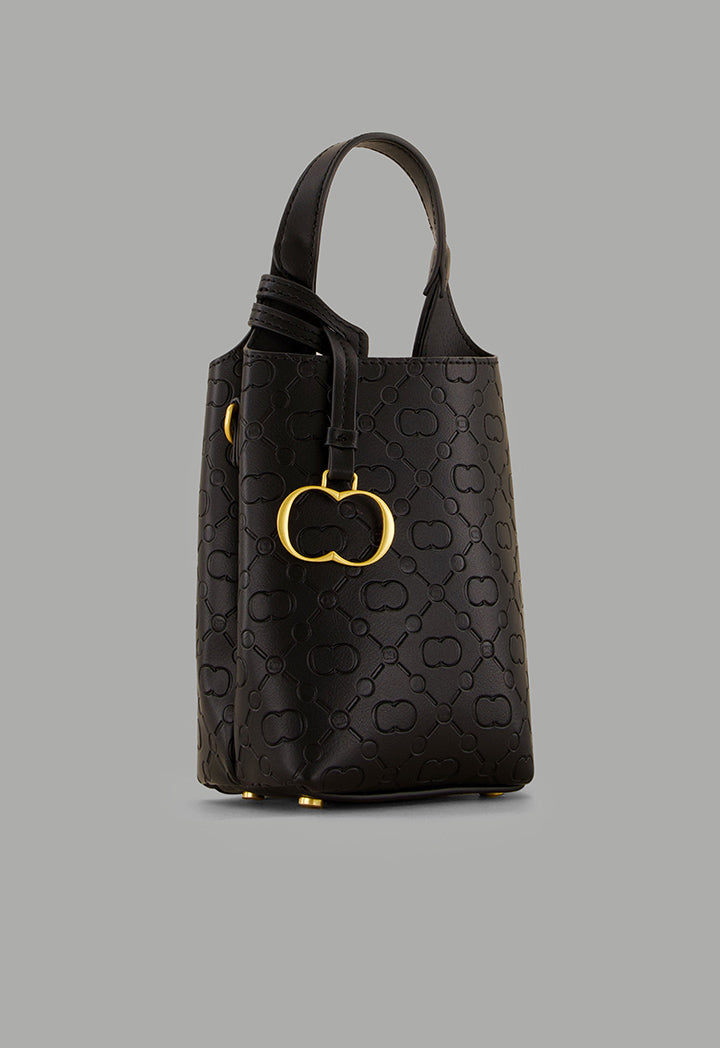 Choice Monogram Mini Shopping Bag Black