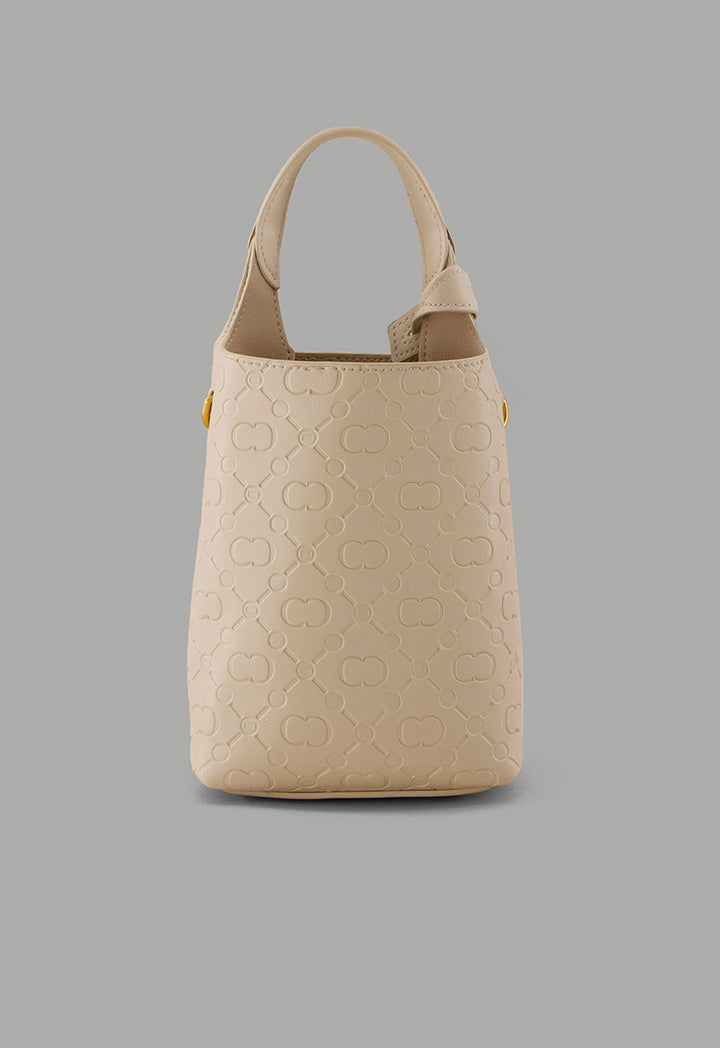 Choice Monogram Mini Shopping Bag Off White