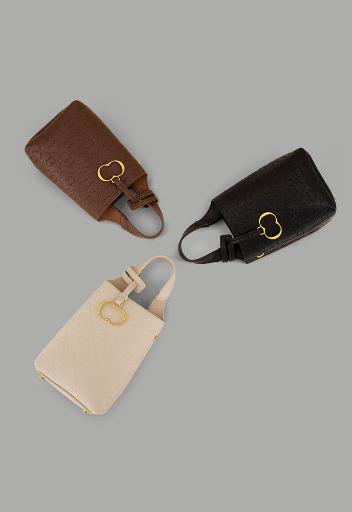 Choice Monogram Mini Shopping Bag Off White