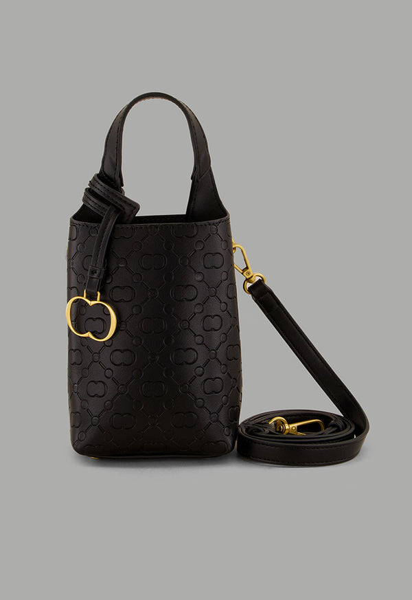 Choice Monogram Mini Shopping Bag Black