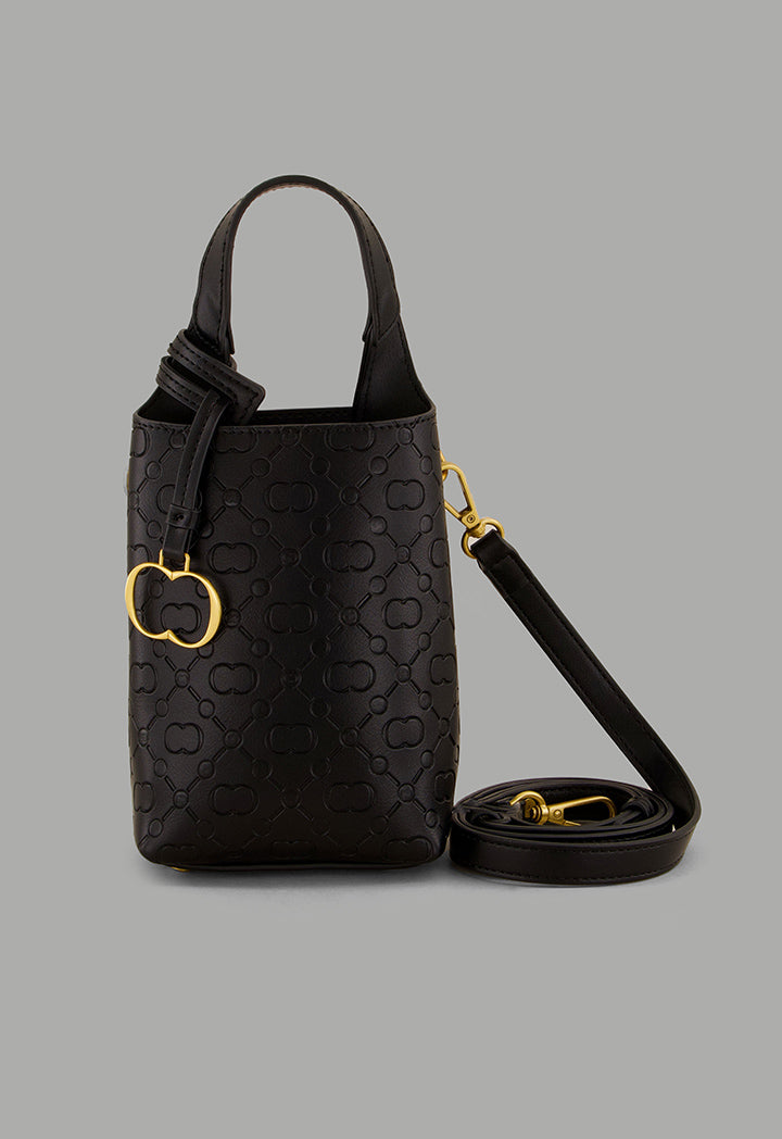Choice Monogram Mini Shopping Bag Black