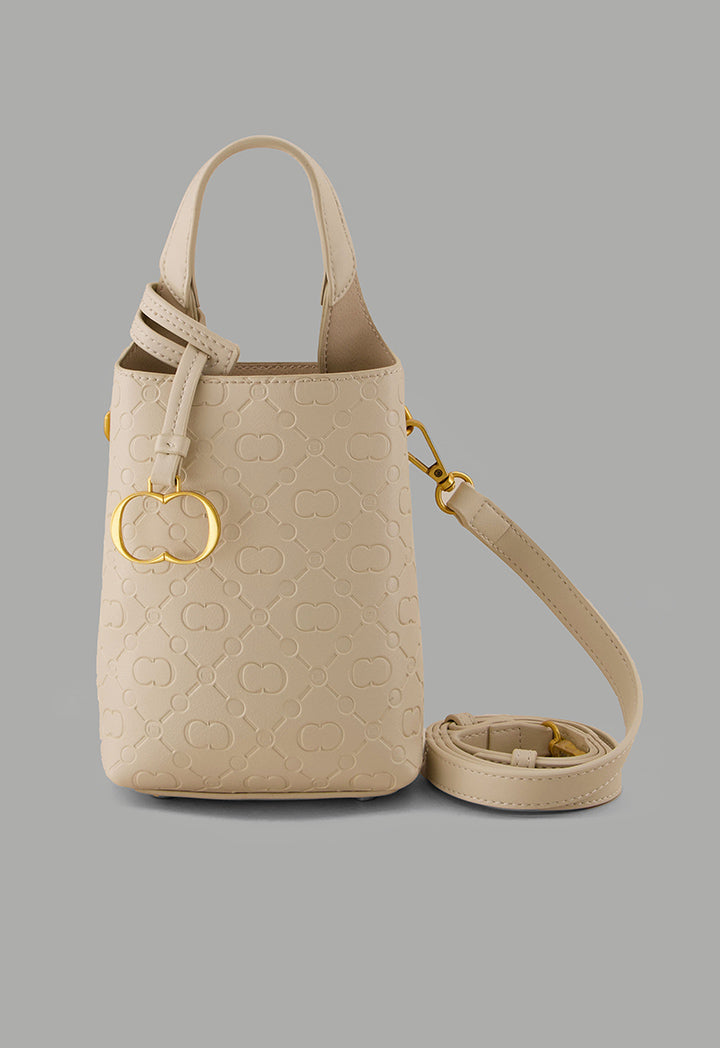 Choice Monogram Mini Shopping Bag Off White