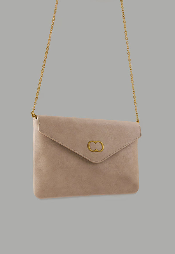 Choice Solid Pu Leather Pouch Light Beige