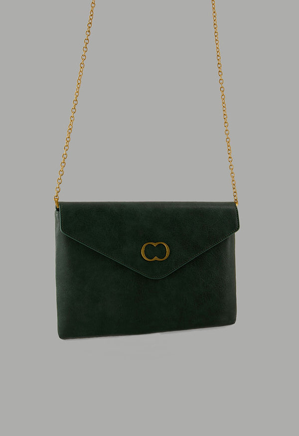 Choice Solid Pu Leather Pouch Green