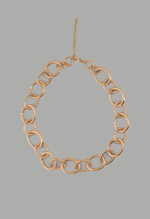 Choice Intricate Rings Necklace Gold