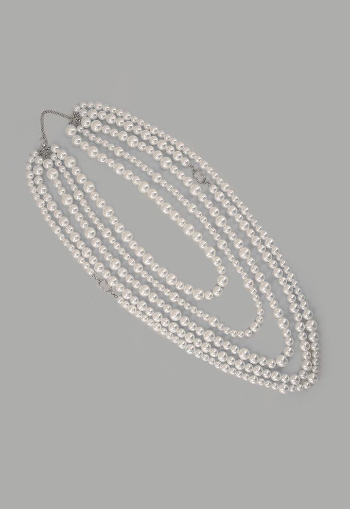 Choice Iconic Faux Pearls Necklace Off White
