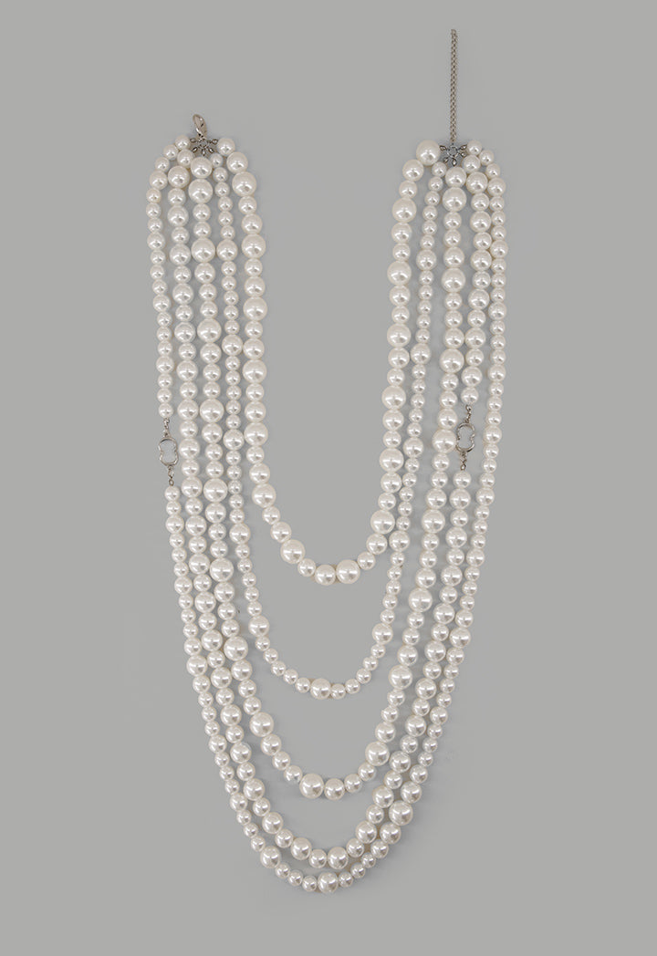 Choice Iconic Faux Pearls Necklace Off White