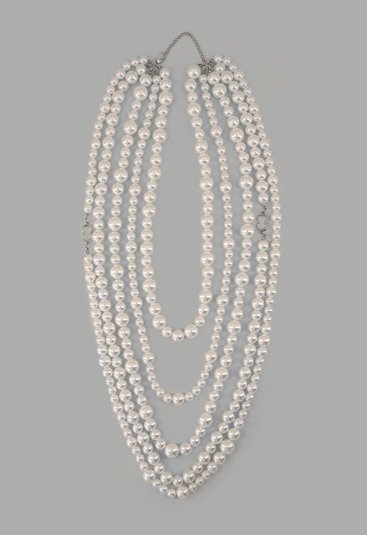 Choice Iconic Faux Pearls Necklace Off White
