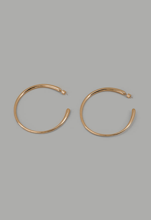 Choice Large Slim Hoops Gold