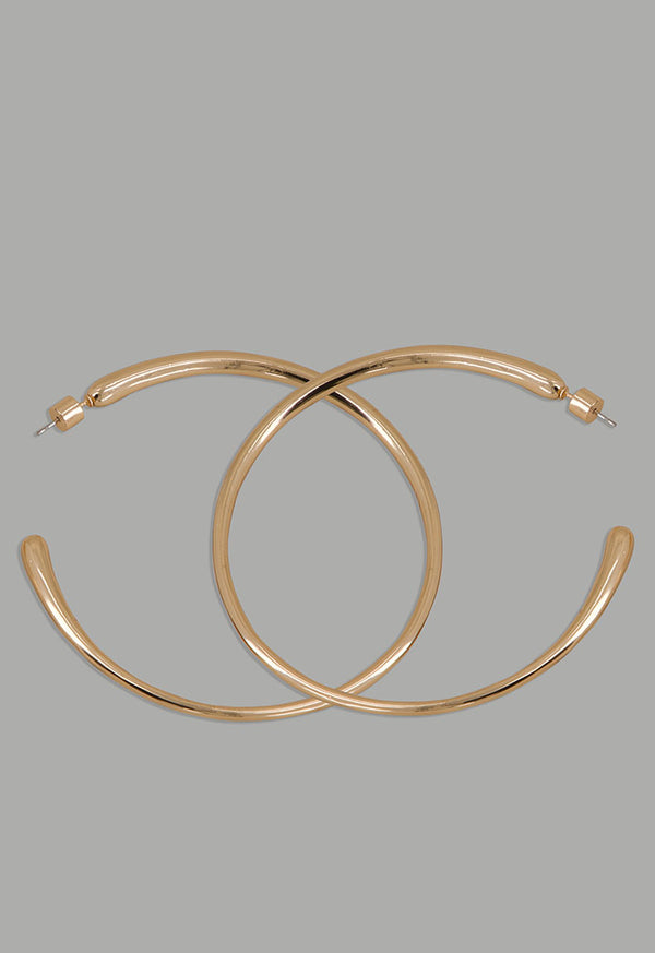 Choice Large Slim Hoops Gold
