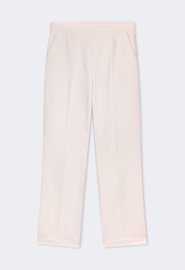 Choice Peg Leg High Waist Trousers Sand