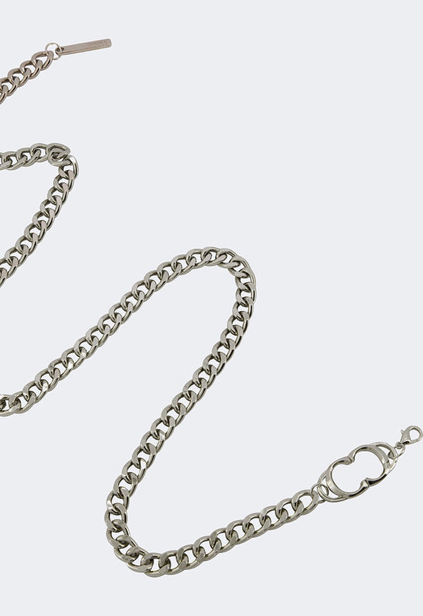 Choice Monogram Chain Belt Silver