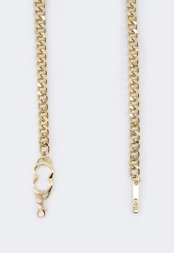 Choice Monogram Chain Belt Gold