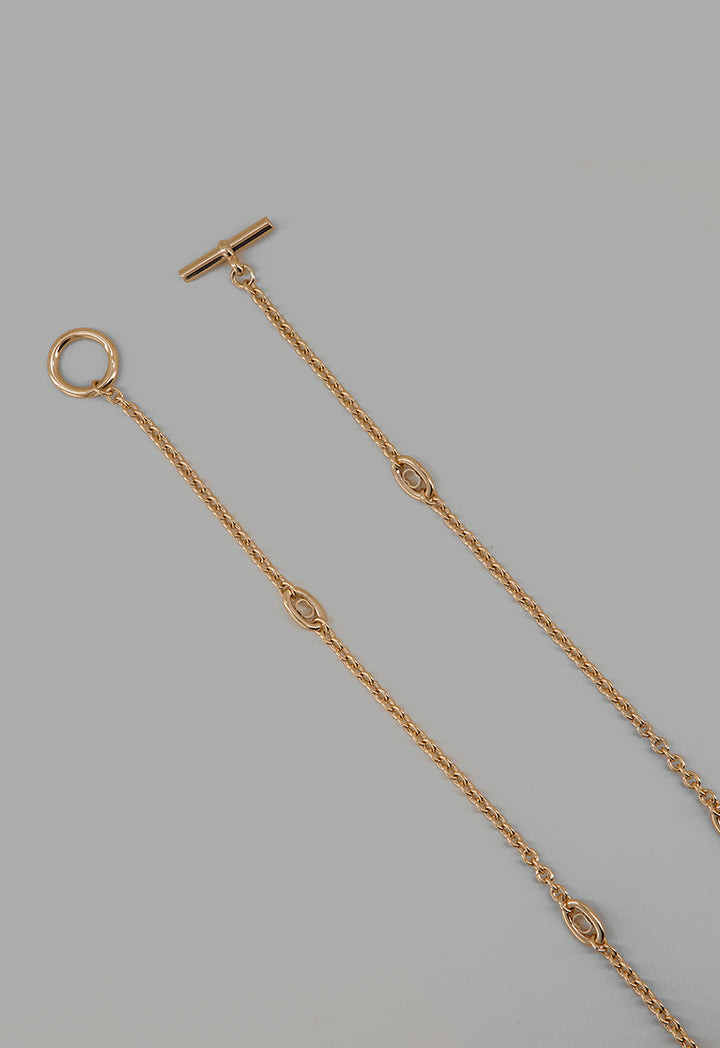 Choice Monogram Chain Necklace Gold