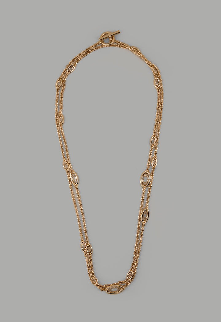 Choice Monogram Chain Necklace Gold