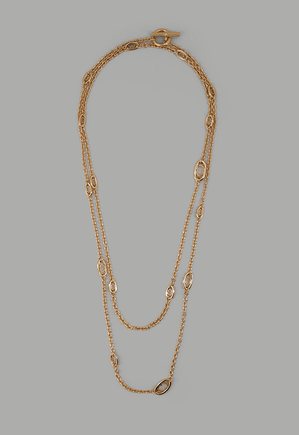 Choice Monogram Chain Necklace Gold