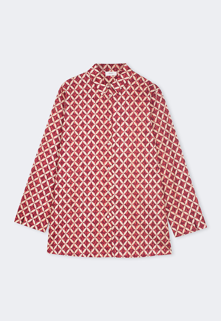 Choice All-Over Geometric Print Shirt Multi Color