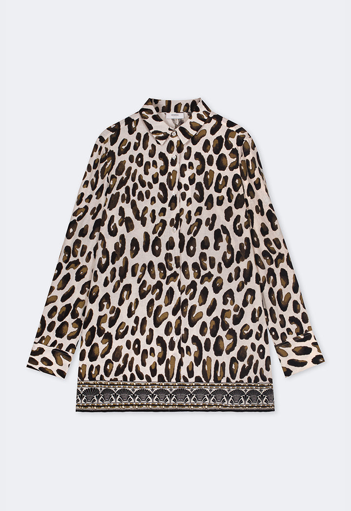 Choice Long Sleeve Printed Shirt Multi Color