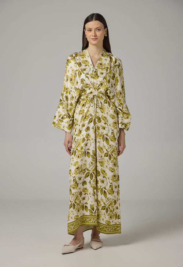 Choice Floral Printed Maxi Dress Multi Color