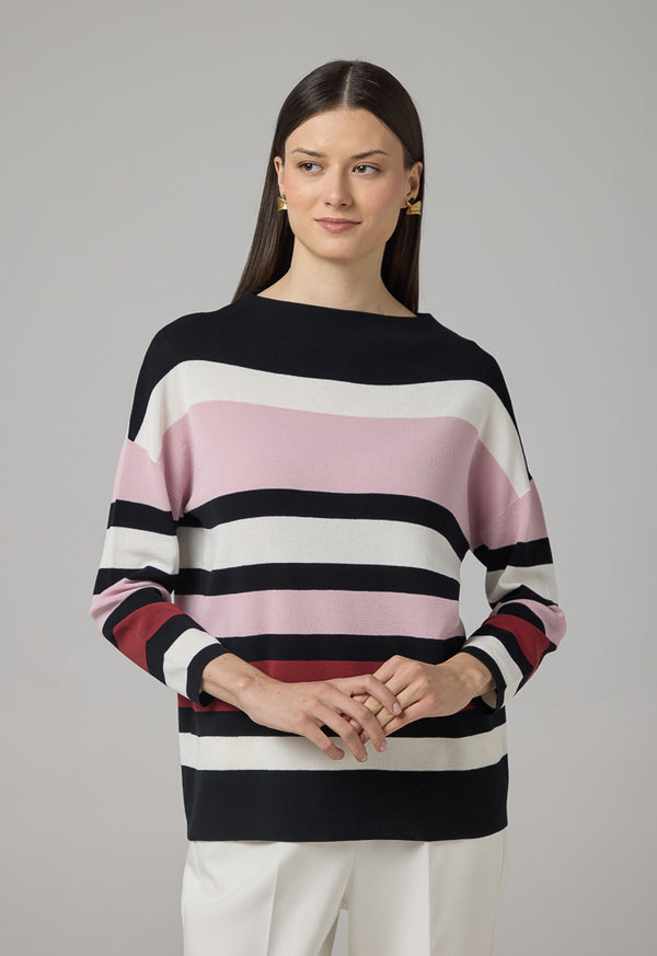 Choice Multicolored Knitted Blouse Multi Color